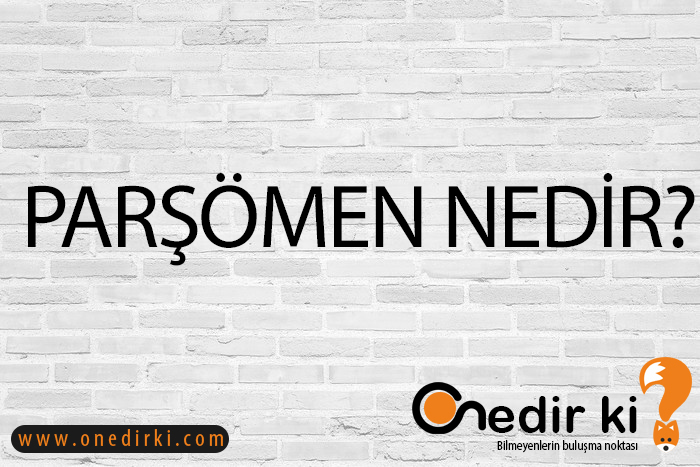 PARŞÖMEN NEDİR? 1