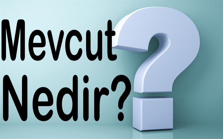 MEVCUT NEDİR? 1