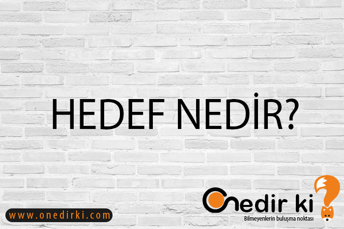 HEDEF NEDİR? 4