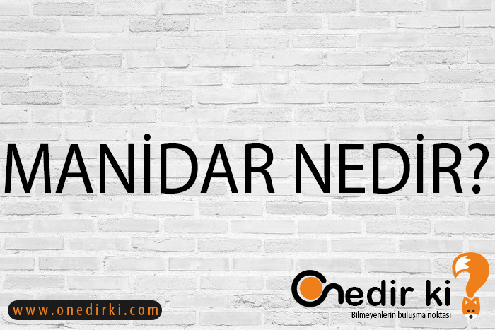 MANİDAR NEDİR? 1