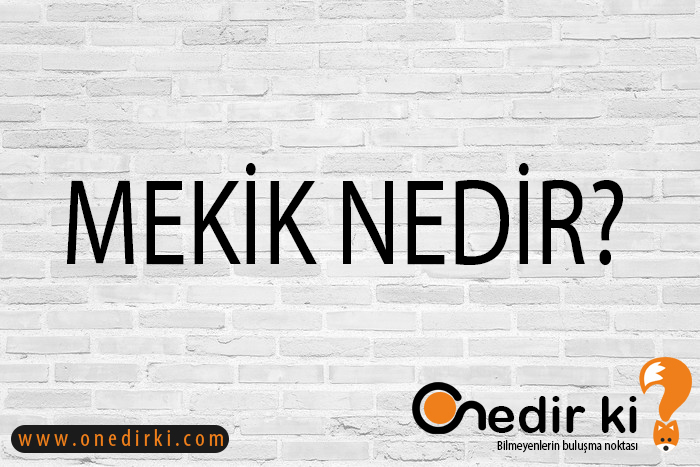 MEKİK NEDİR? 1