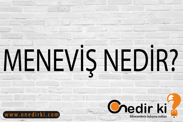 MENEVİŞ NEDİR? 1