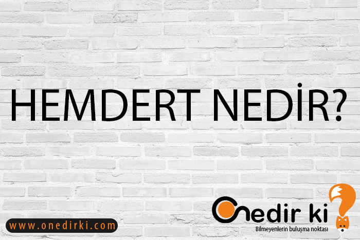 HEMDERT NEDİR? 1