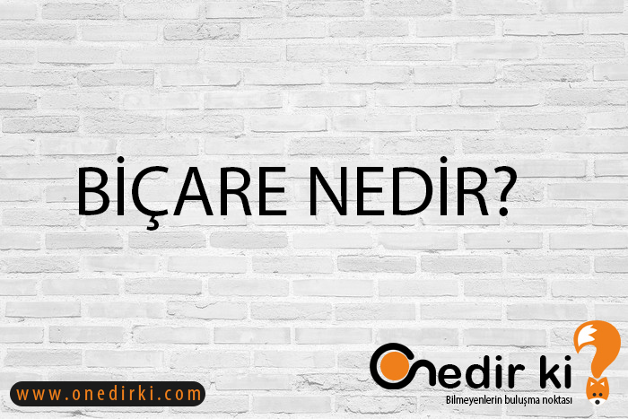 BİÇARE NEDİR? 1