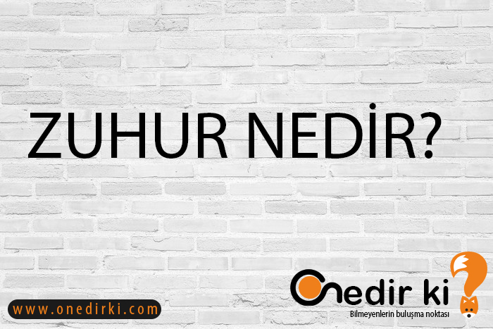 ZUHUR NEDİR? 3