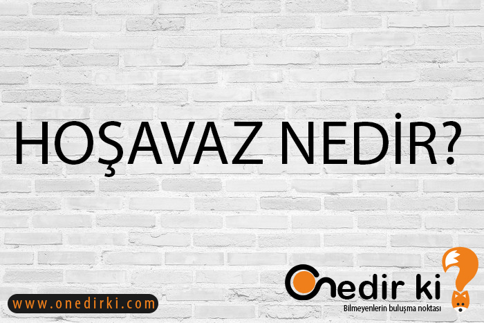 HOŞAVAZ NEDİR? 1