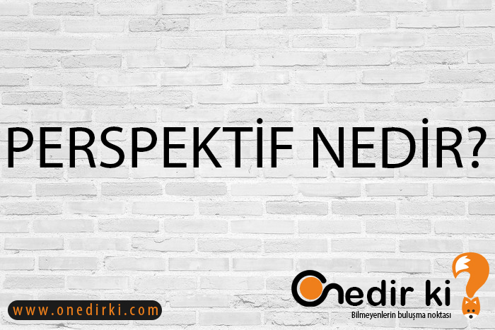 PERSPEKTİF NEDİR? 1