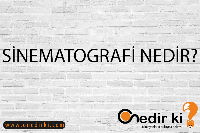 SİNEMATOGRAFİ NEDİR? 1