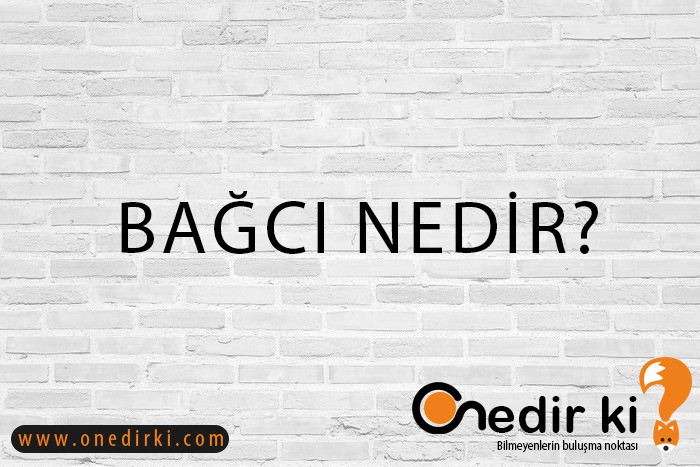 BAĞCI NEDİR? 1