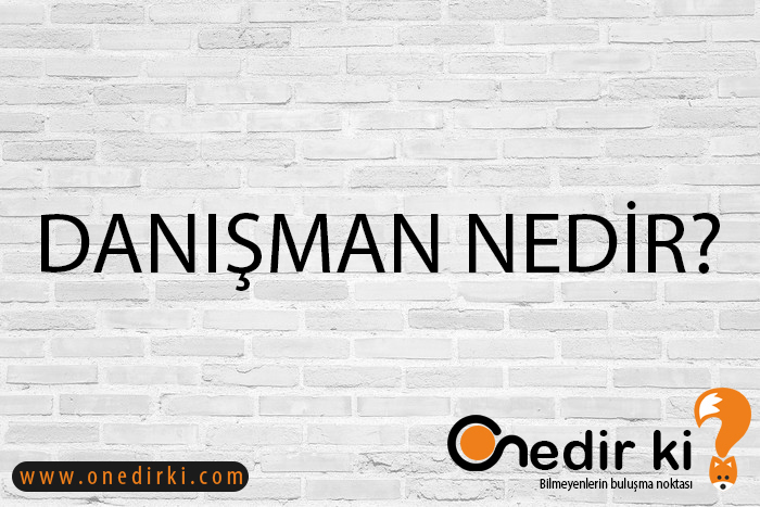 DANIŞMAN NEDİR? 1