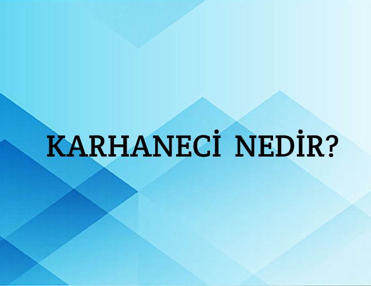 Karhaneci Nedir? 5