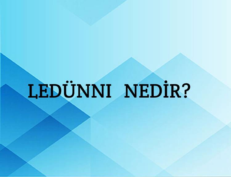 Ledünnı Nedir? 1