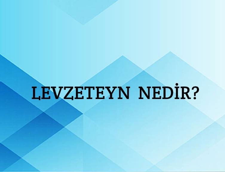 Levzeteyn Nedir? 1