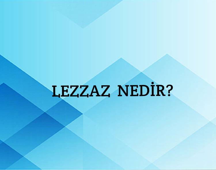 Lezzaz Nedir? 1