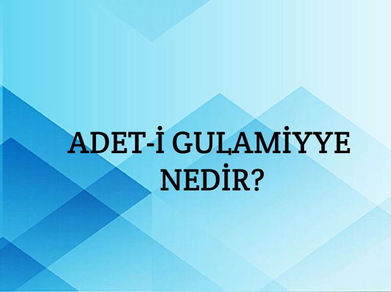 Adet-i Gulamiyye Nedir? 1