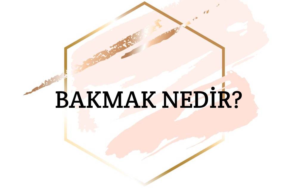 Bakmak Nedir? 1