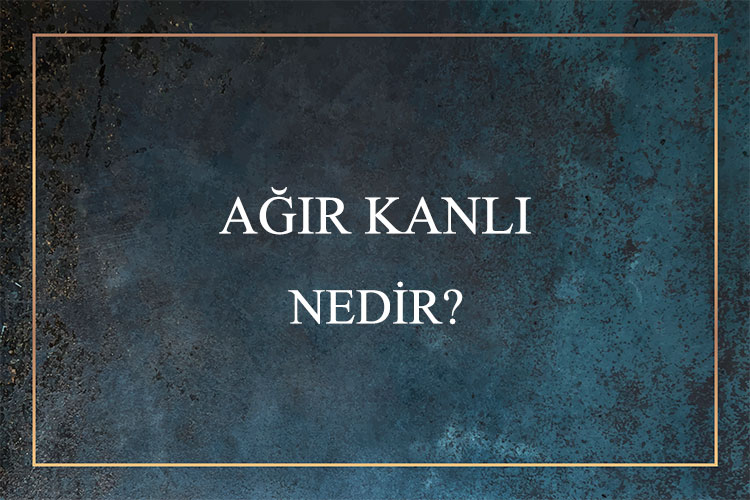 Ağır Kanlı Nedir? 1