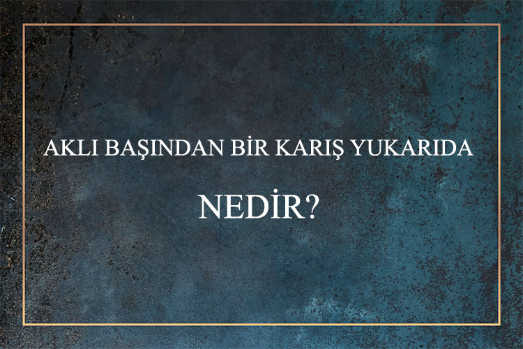 Aklı Başından Bir Karış Yukarıda Nedir? 1