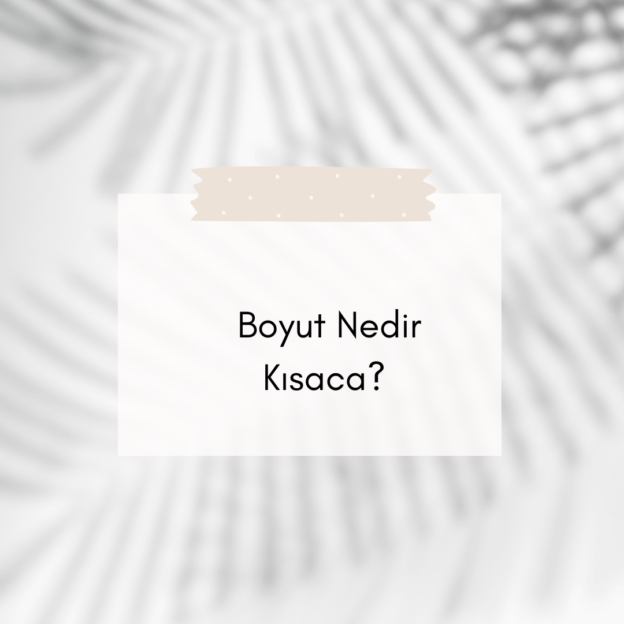 Boyut Nedir Kısaca? 1