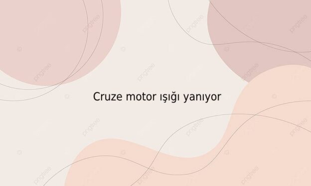 Cruze motor ışığı yanıyor 1