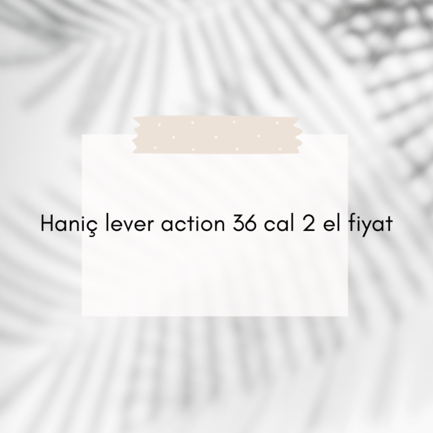 Haniç lever action 36 cal 2 el fiyat 1