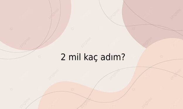 2 mil kaç adım? 1