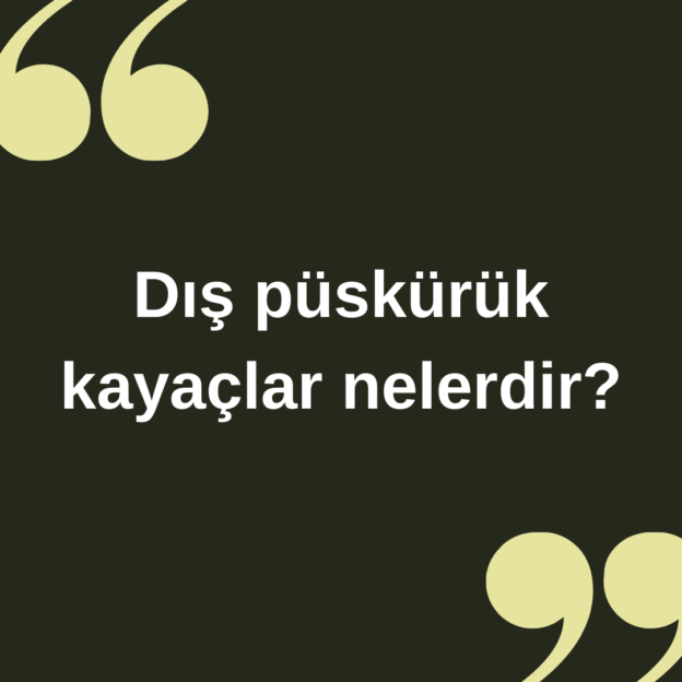 Dış püskürük kayaçlar nelerdir ? 1