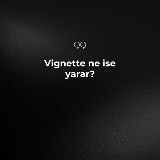 Vignette ne ise yarar? 1