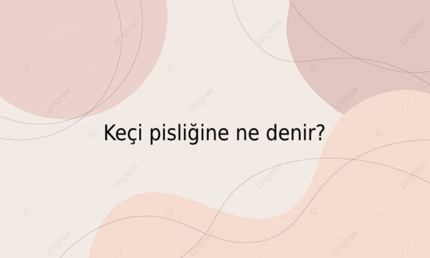 Keçi pisliğine ne denir? 1