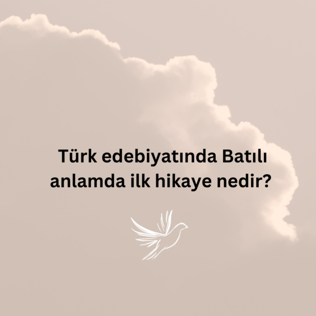 Türk edebiyatında Batılı anlamda ilk hikaye nedir? 1