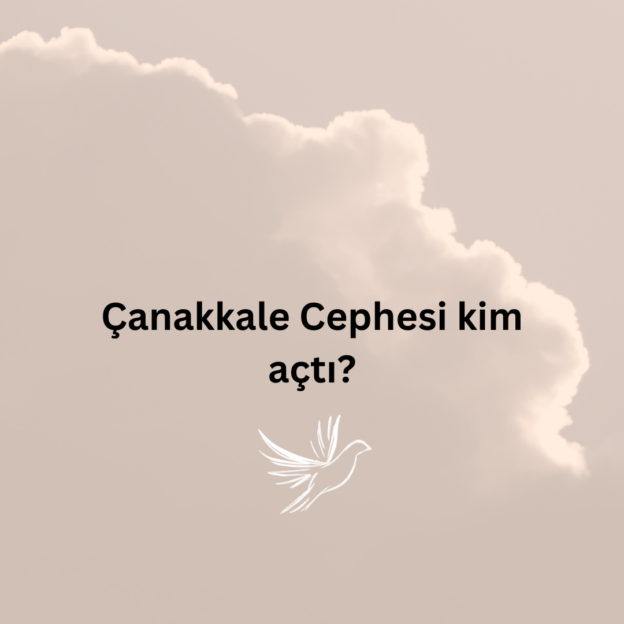 Çanakkale Cephesi kim açtı? 1