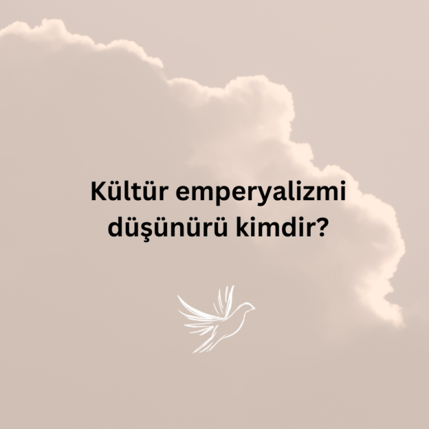 Kültür emperyalizmi düşünürü kimdir? 1