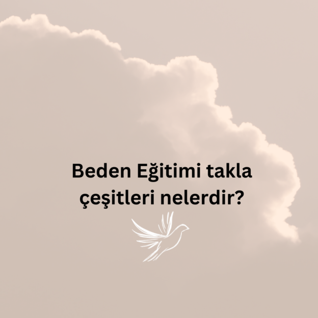 Beden Eğitimi takla çeşitleri nelerdir? 1