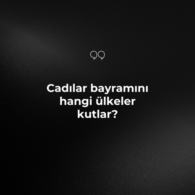 Cadılar bayramını hangi ülkeler kutlar? 1