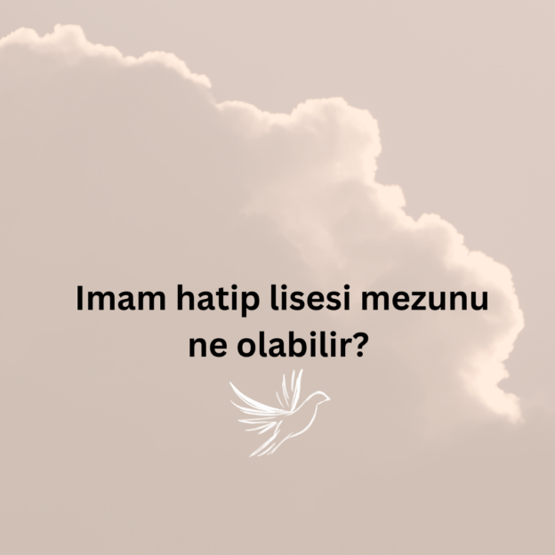 Imam hatip lisesi mezunu ne olabilir? 1