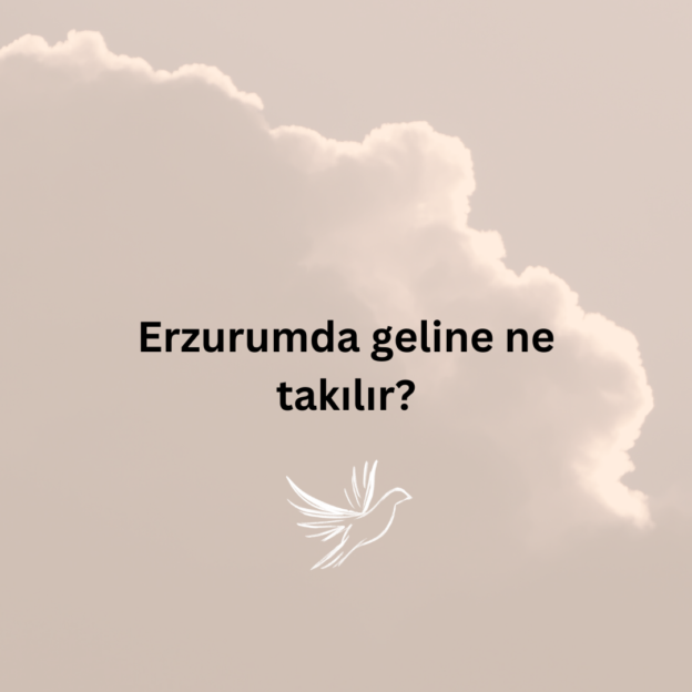 Erzurumda geline ne takılır? 1