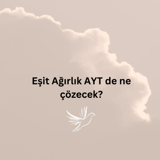 Eşit Ağırlık AYT de ne çözecek? 1