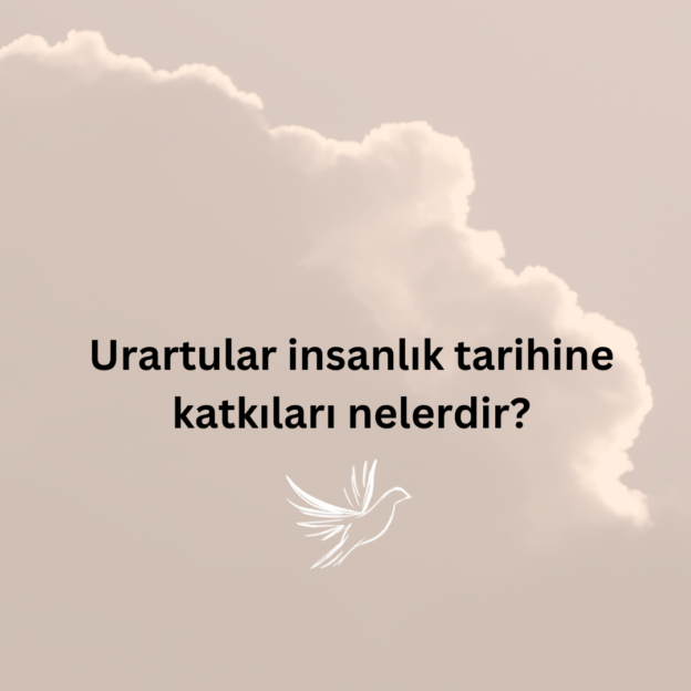 Urartular insanlık tarihine katkıları nelerdir? 1