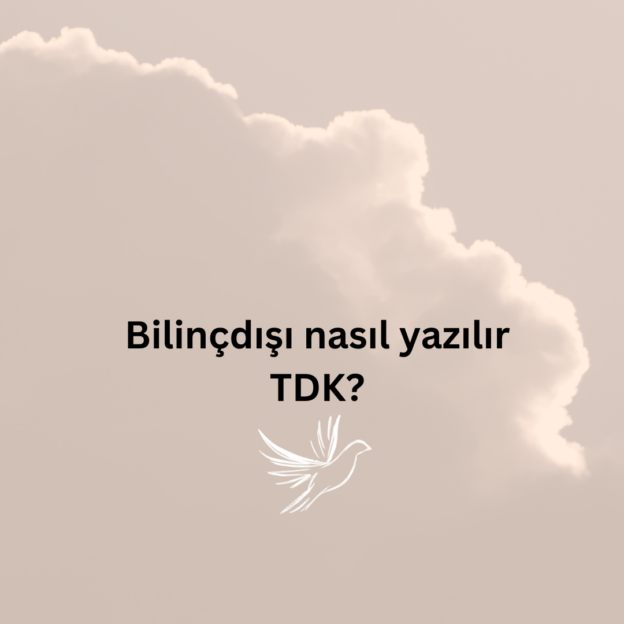 Bilinçdışı nasıl yazılır TDK? 1