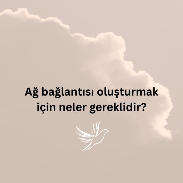 Ağ bağlantısı oluşturmak için neler gereklidir? 1