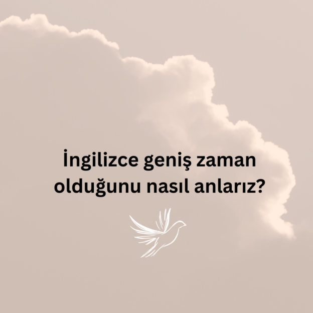 İngilizce geniş zaman olduğunu nasıl anlarız? 1