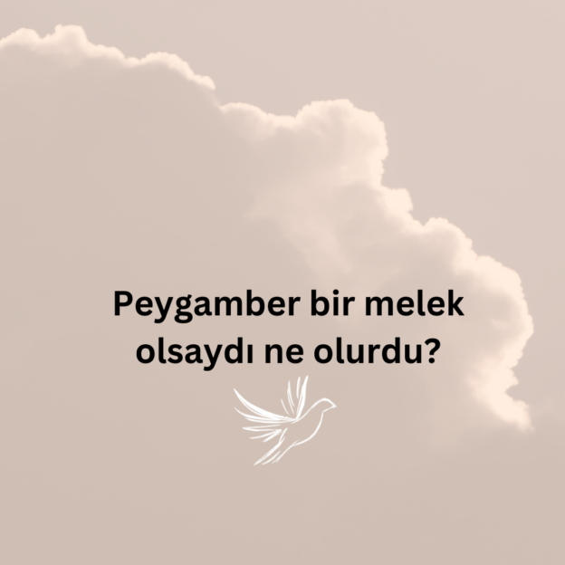 Peygamber bir melek olsaydı ne olurdu? 1