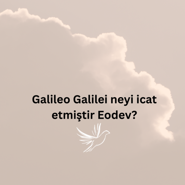 Galileo Galilei neyi icat etmiştir Eodev? 1