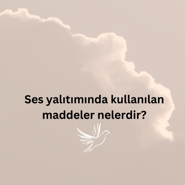 Ses yalıtımında kullanılan maddeler nelerdir? 1