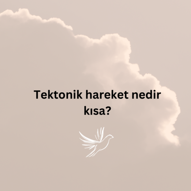 Tektonik hareket nedir kısa? 1