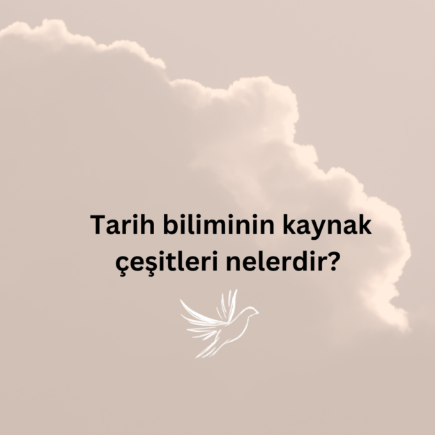 Tarih biliminin kaynak çeşitleri nelerdir? 1