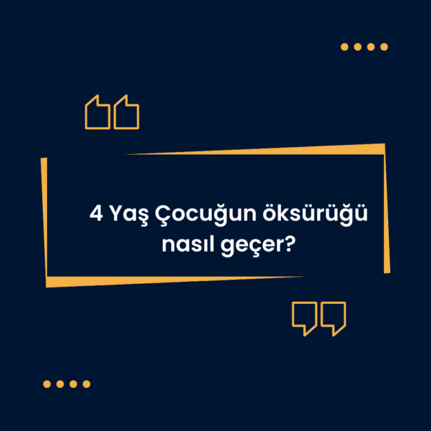 4 Yaş Çocuğun öksürüğü nasıl geçer? 1