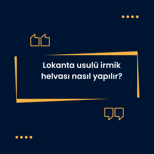 Lokanta usulü irmik helvası nasıl yapılır? 1