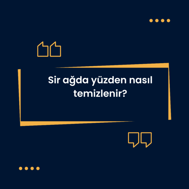 Sir ağda yüzden nasıl temizlenir? 1