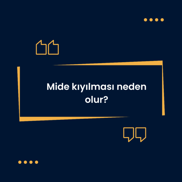 Mide kıyılması neden olur? 1